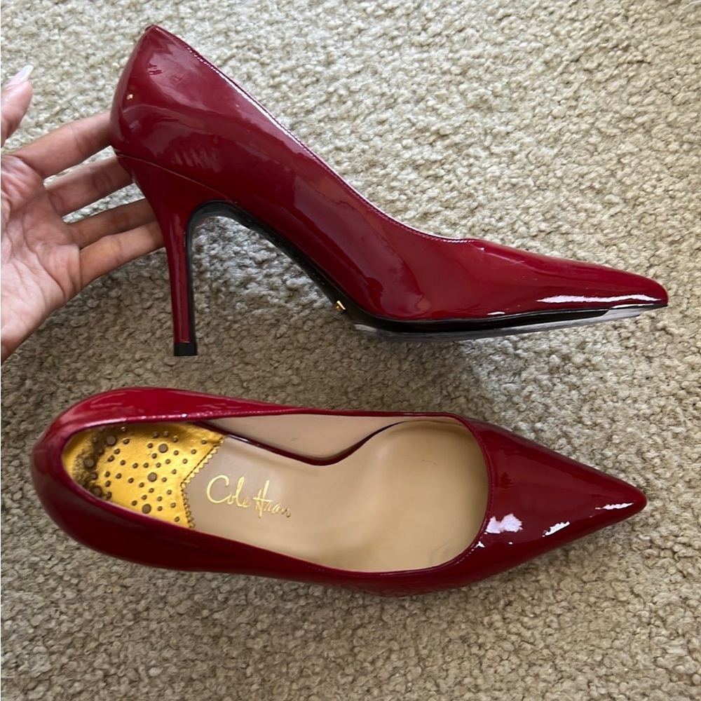 Cole haan nike air red pumps